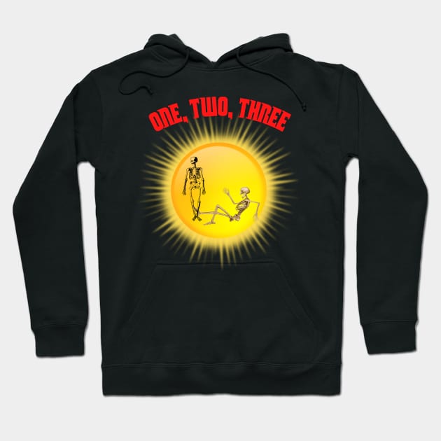 one two three Sun Hoodie by Flower Queen